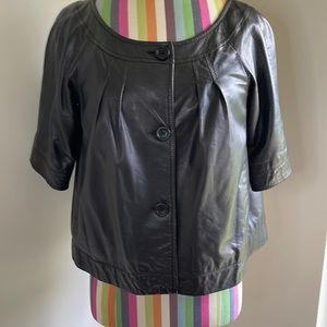 Stunning Leather Theory Jacket. Size Small